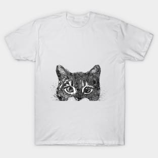 Peeking cat T-Shirt